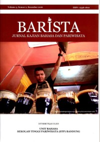 Image of BARISTA : jurnal kajian bahasa dan parawisata