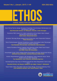 Image of ETHOS: Jurnal Penelitian dan Pengabdian