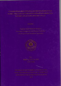 Image of Analisis Kesalahan Siswa dalam Menyelesaikan Soal Matematika pada Materi Sistem Persamaan Linear Tiga Variabel Kelas X SMA Negeri 1 Cisaat