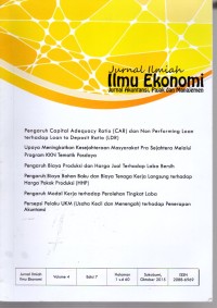 Image of Jurnal Ilmiah Ilmu Ekonomi