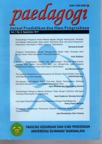 Image of Paedagogi : Jurnal Pendidikan dan Ilmu Pengetahuan